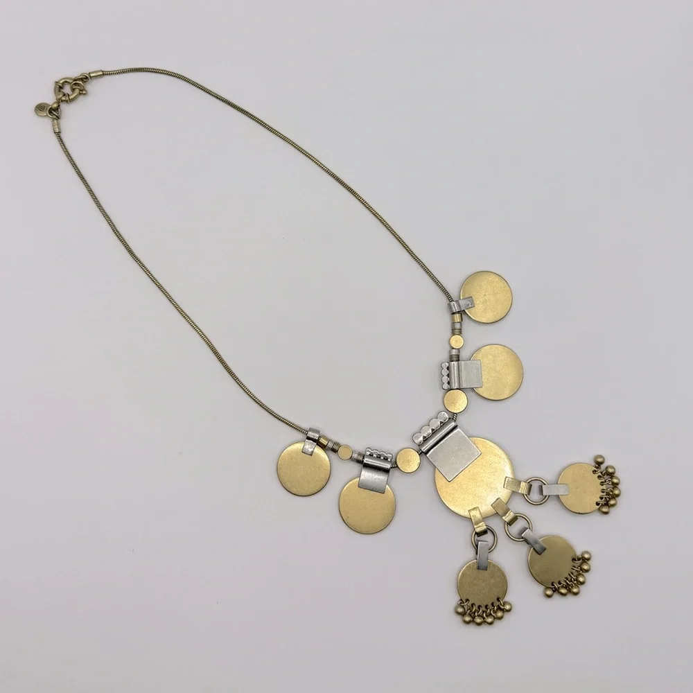 MADEWELL Mixed Metals Statement Necklace - Picture 9 of 12